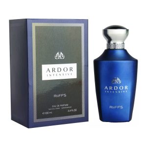 Coffret et flacon Ardor Intense de Riiffs, parfum oriental disponible chez Maison HKM a Casablanca