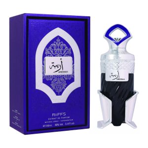 Coffret et flacon Areeba de Riiffs, parfum oriental disponible chez Maison HKM a Casablanca