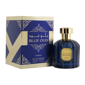 Coffret et flacon Blue Oud de Riiffs, parfum oriental disponible chez Maison HKM a Casablanca