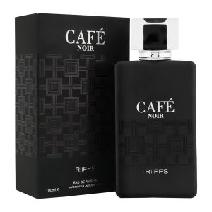 Coffret et flacon Cafe Noir de Riiffs, parfum oriental disponible chez Maison HKM a Casablanca