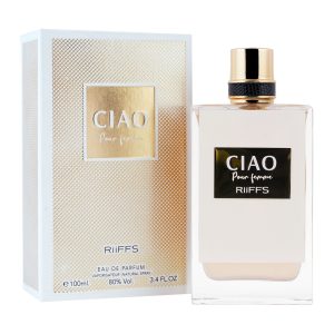Coffret et flacon Ciao de Riiffs, parfum oriental disponible chez Maison HKM a Casablanca
