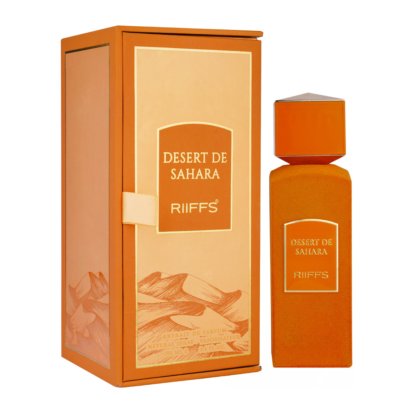 Desert De Sahara — Riiffs Coffret et flacon Desert De Sahara de Riiffs, parfum oriental disponible chez Maison HKM a Casablanca