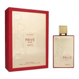 Coffret et flacon Exclusive Prive Rouge de Riiffs, parfum oriental disponible chez Maison HKM a Casablanca