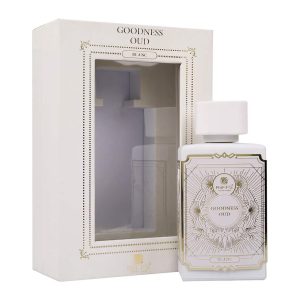 Coffret et flacon Goodness Oud Blanc de Riiffs, parfum oriental disponible chez Maison HKM a Casablanca