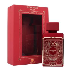 Coffret et flacon Goodness Oud Rouge de Riiffs, parfum oriental disponible chez Maison HKM a Casablanca