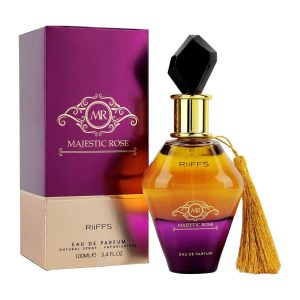 Coffret et flacon Majestic Rose de Riiffs, parfum oriental disponible chez Maison HKM a Casablanca