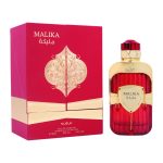 Coffret et flacon Malika Pour Femme de Nusuk, parfum oriental disponible chez Maison HKM a Casablanca