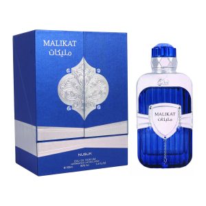 Coffret et flacon Malikat Pour Femme de Nusuk, parfum oriental disponible chez Maison HKM a Casablanca