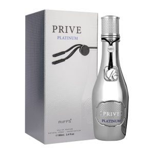 Coffret et flacon Prive Platinium de Riiffs, parfum oriental disponible chez Maison HKM a Casablanca