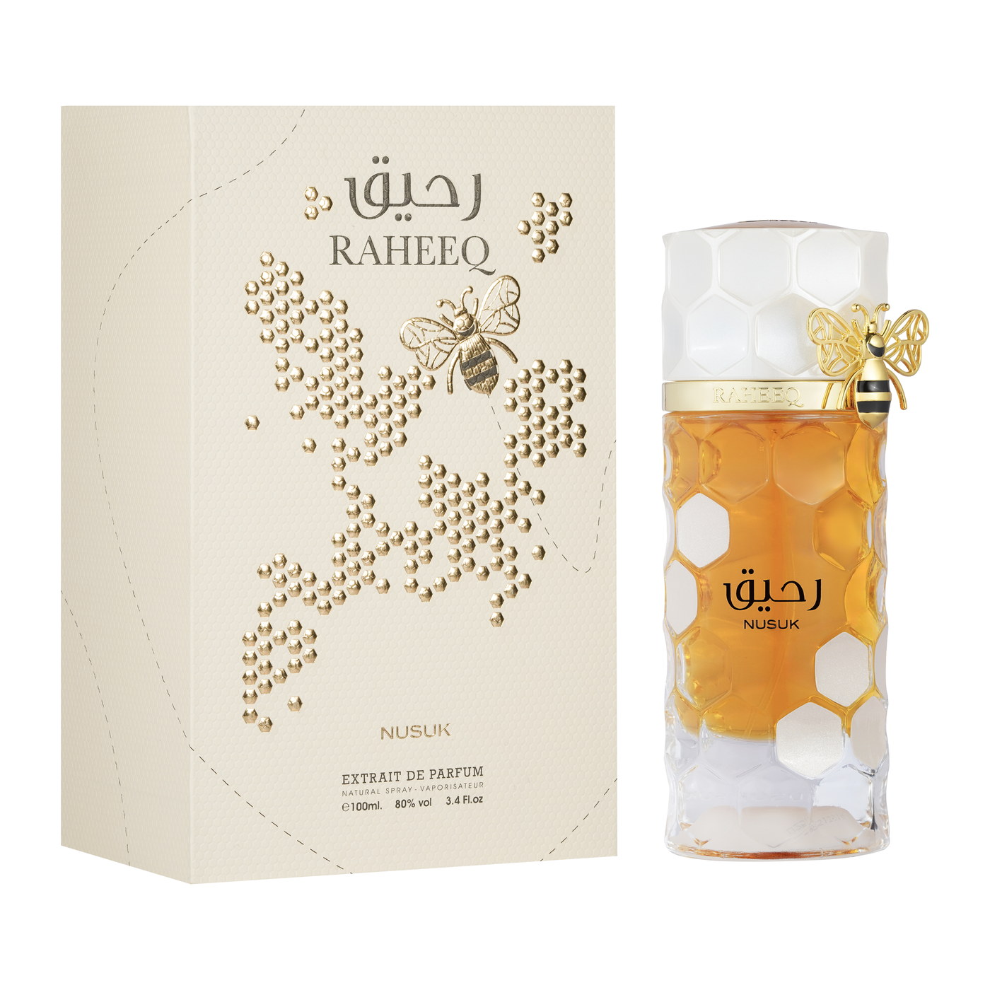 Raheeq — Nusuk Coffret et flacon Raheeq de Nusuk, parfum oriental disponible chez Maison HKM a Casablanca