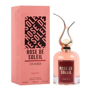 Coffret et flacon Rose De Soleil de Riiffs, parfum oriental disponible chez Maison HKM a Casablanca