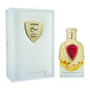 Coffret et flacon Samah Royale de Riiffs, parfum oriental disponible chez Maison HKM a Casablanca