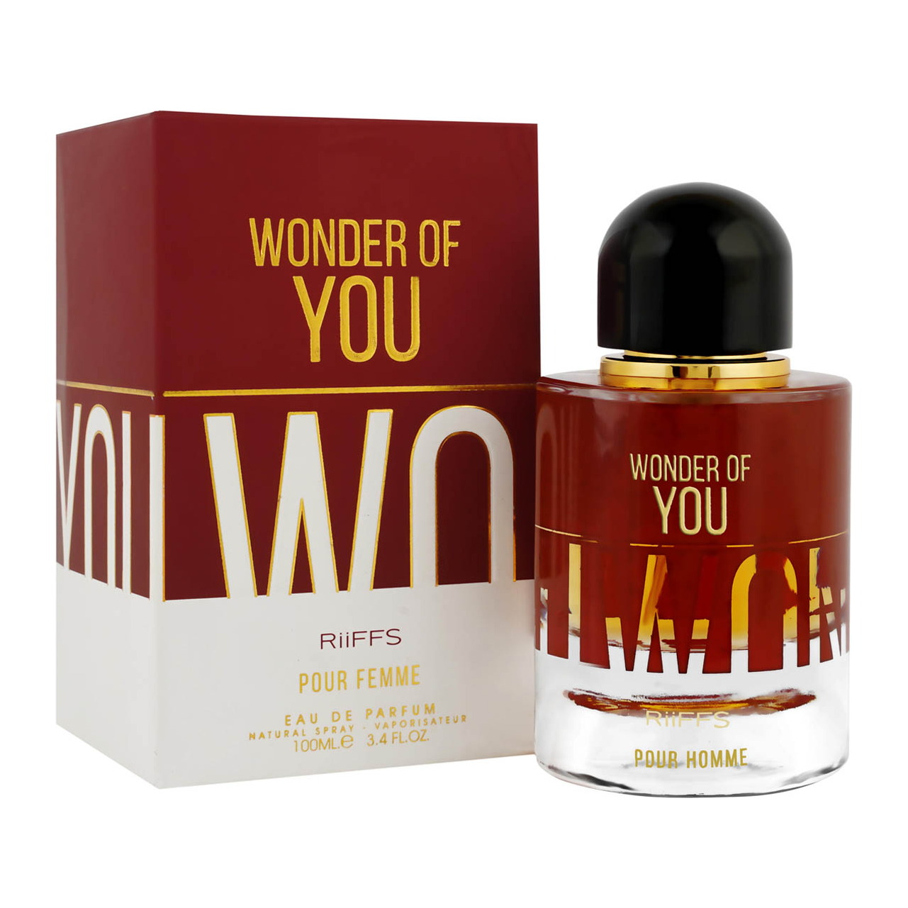 Wonder Of You Pour Femme — Riiffs Coffret et flacon Wonder Of You Pour Femme de Riiffs, parfum oriental disponible chez Maison HKM a Casablanca