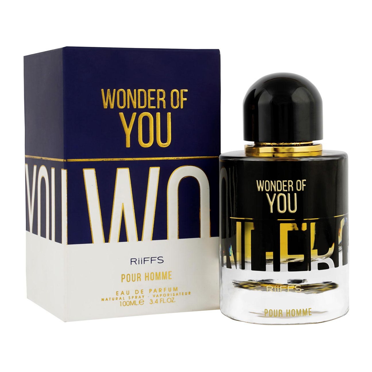 Wonder Of You Pour Homme — Riiffs Coffret et flacon Wonder Of You Pour Homme de Riiffs, parfum oriental disponible chez Maison HKM a Casablanca