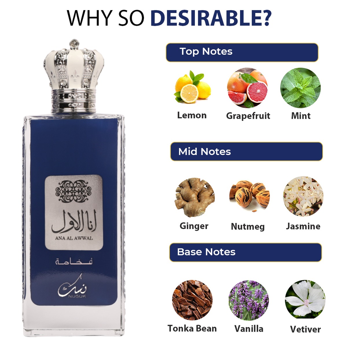 101_3 Ana Al Awwal Blue - Nusuk 100ML – Image 3