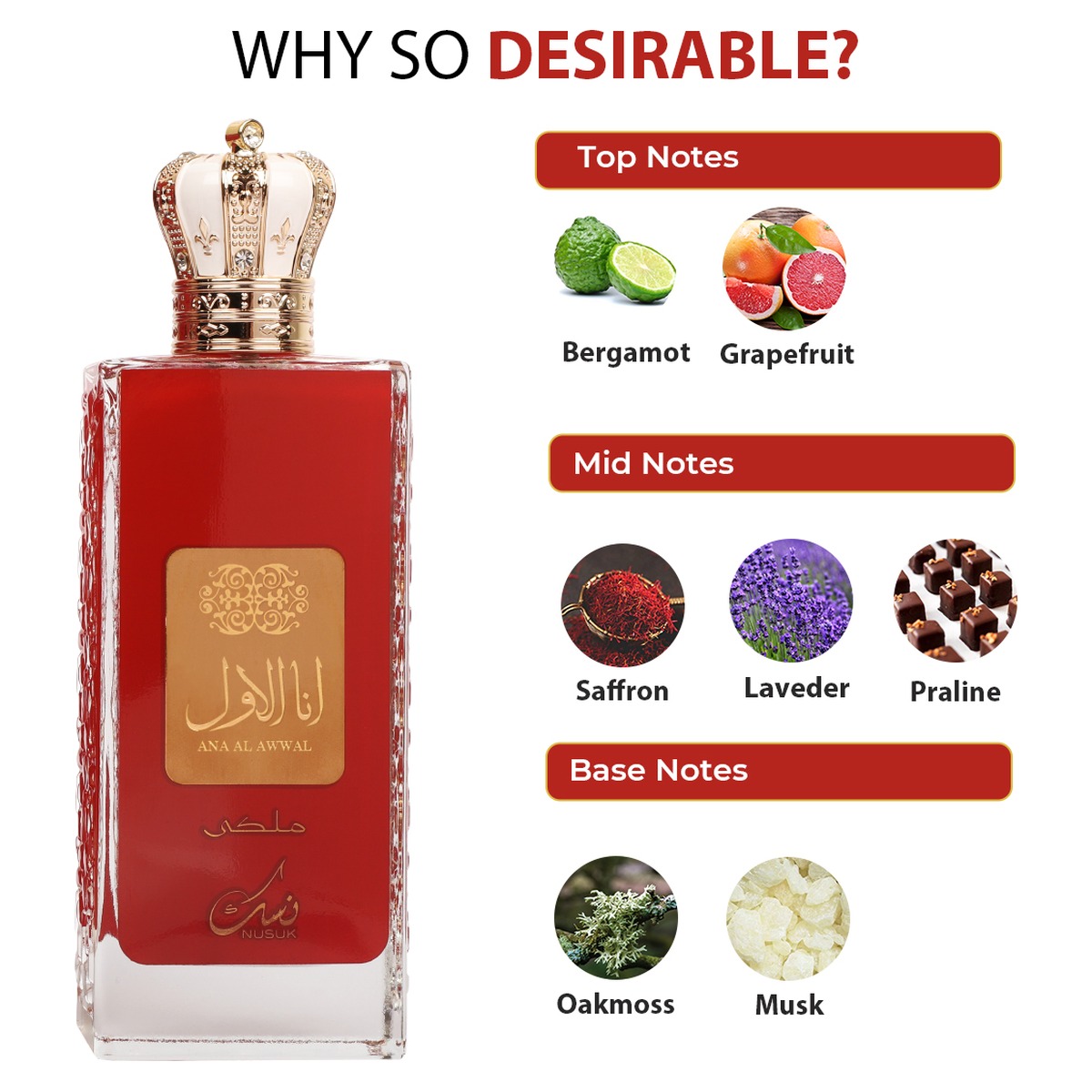103_3 Ana Al Awwal Red - Nusuk 100ML – Image 3