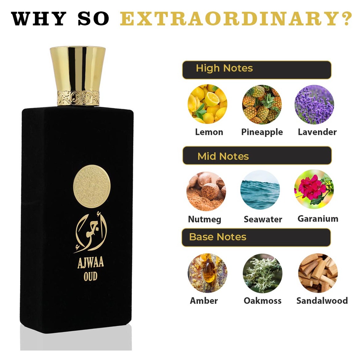 538_3 Ajwaa Oud Black - Nusuk 100ML – Image 3