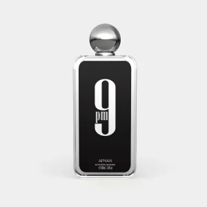 Coffret et flacon 9PM d'Afnan, parfum disponible chez Maison HKM a Casablanca