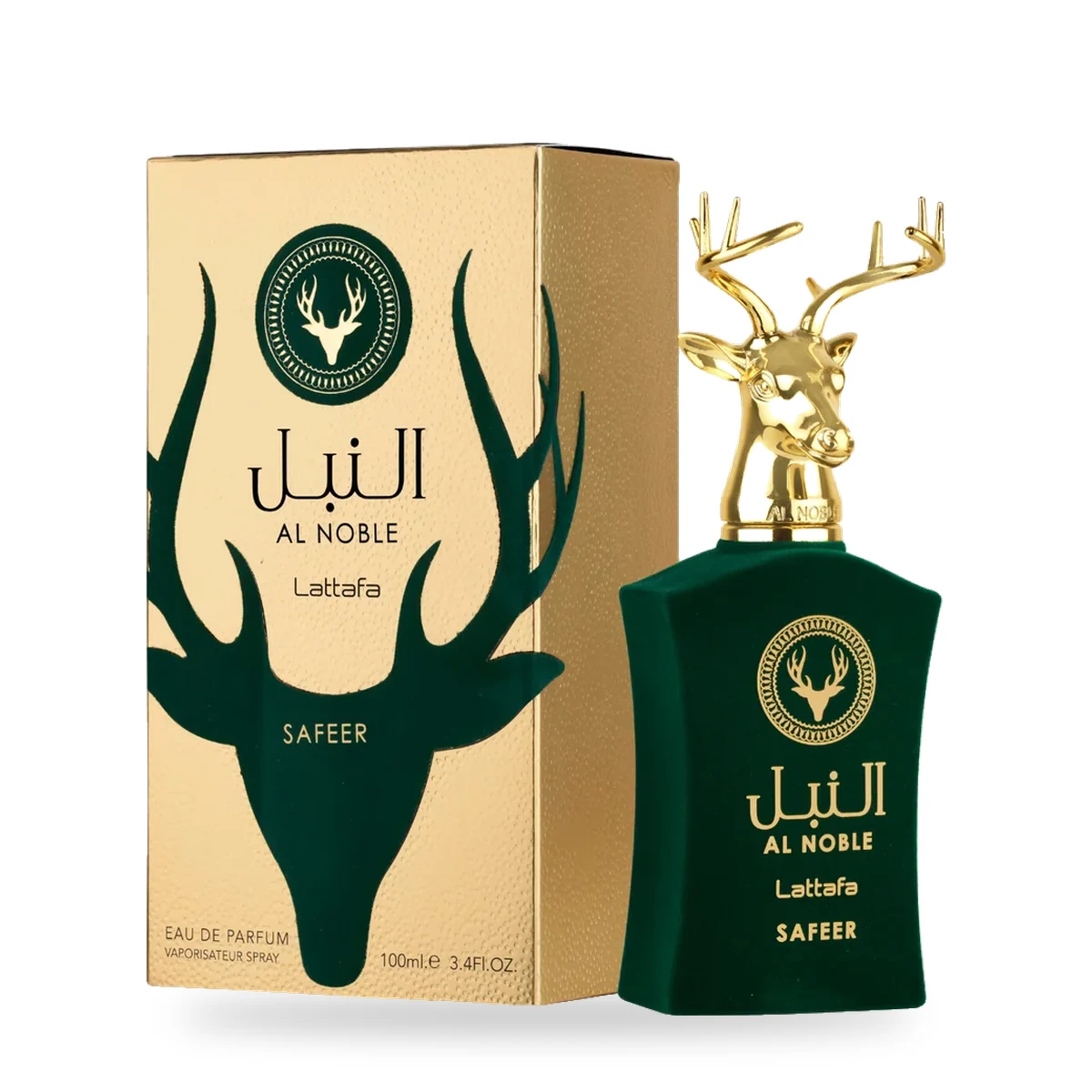 Al Noble Safeer de Lattafa – Eau de Parfum 100 ml Al Noble Safeer de Lattafa, flacon et coffret 100 ml