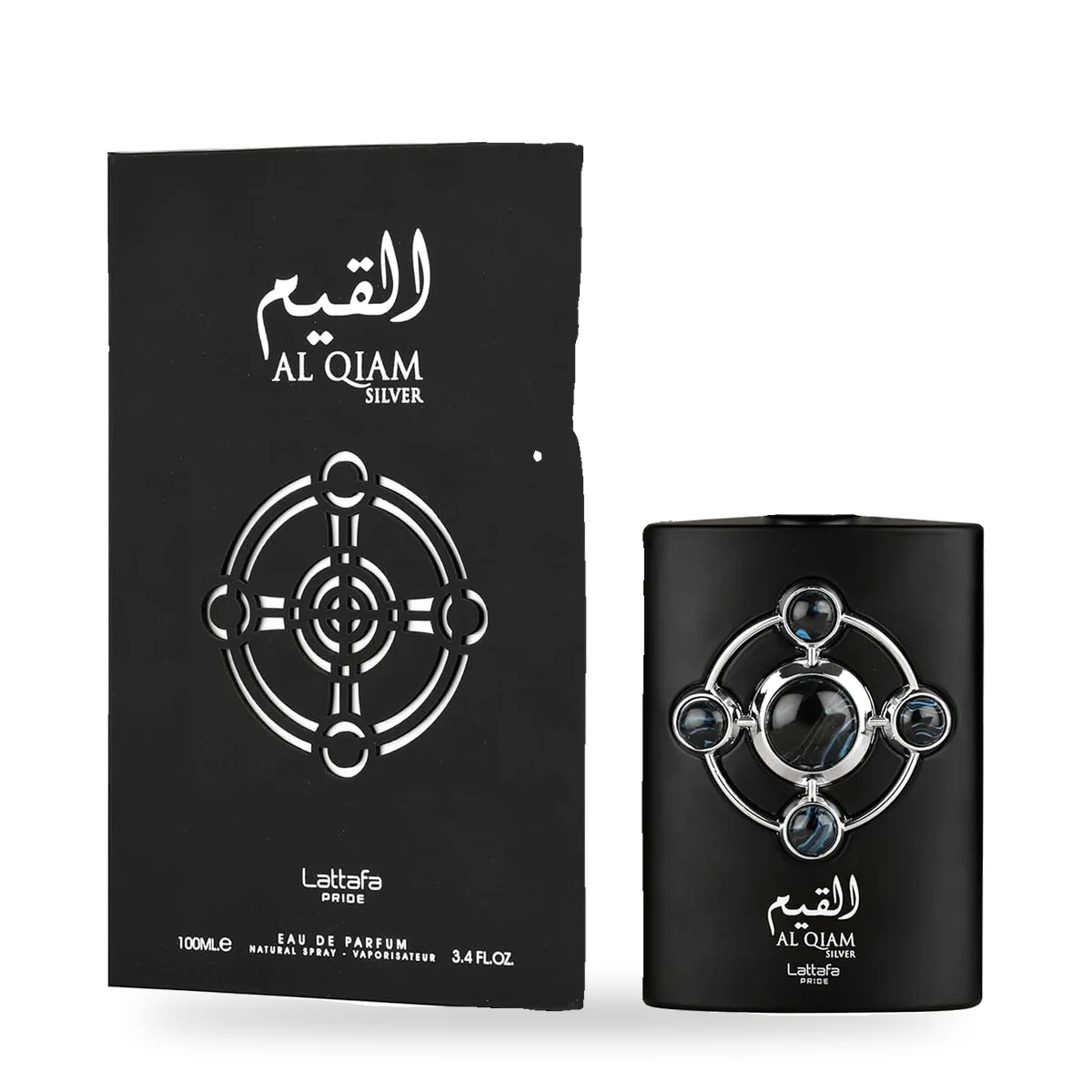 Al Qiam Silver de Lattafa – Eau de Parfum 100 ml Al Qiam Silver de Lattafa, flacon et coffret 100 ml