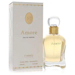 Coffret et flacon Amore de Fariis, parfum disponible chez Maison HKM a Casablanca
