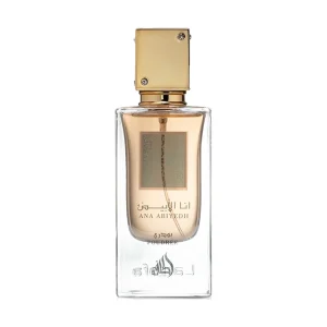 Ana Abiyedh Poudree de Lattafa – Eau de Parfum 60 ml – flacon – Maison HKM Casablanca