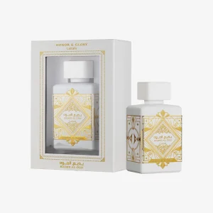 Coffret et flacon Badee Al Oud Honor & Glory de Lattafa, parfum disponible chez Maison HKM a Casablanca