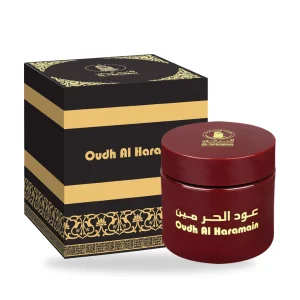 Bakhour Oudh Al Haramain, pot rouge et coffret, 50 g