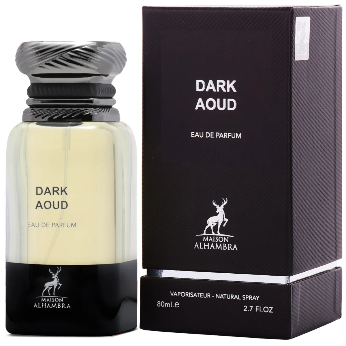 dark-aoud-maison-alhambra-100ml-2 Coffret et flacon Dark Aoud de Maison Alhambra, parfum disponible chez Maison HKM a Casablanca