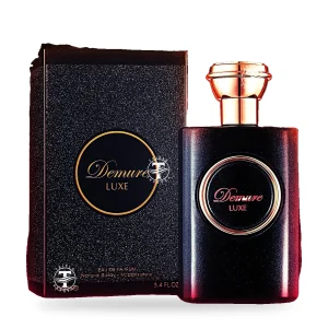 Demure Luxe de Fragrance World, flacon et coffret 100 ml