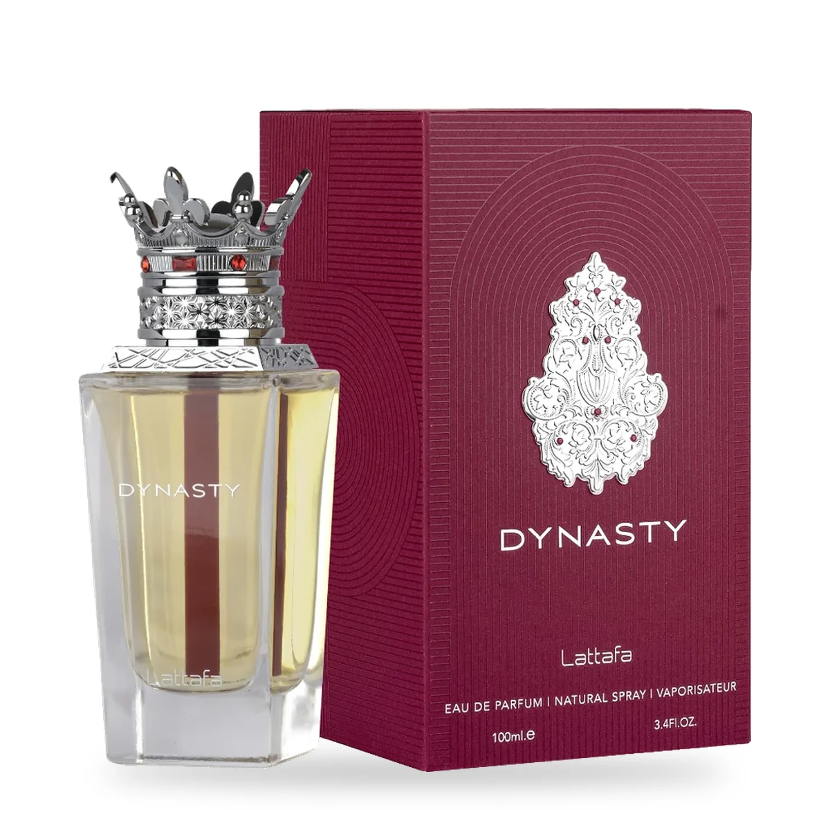 Dynasty de Lattafa – Eau de Parfum 100 ml Dynasty de Lattafa, flacon et coffret 100 ml