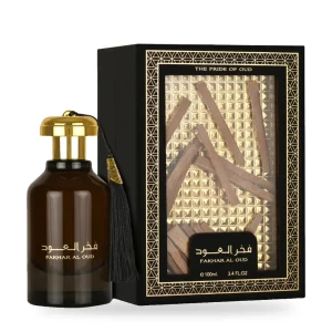 Fakhar Al Oud d'Ard Al Zaafaran, flacon et coffret 100 ml