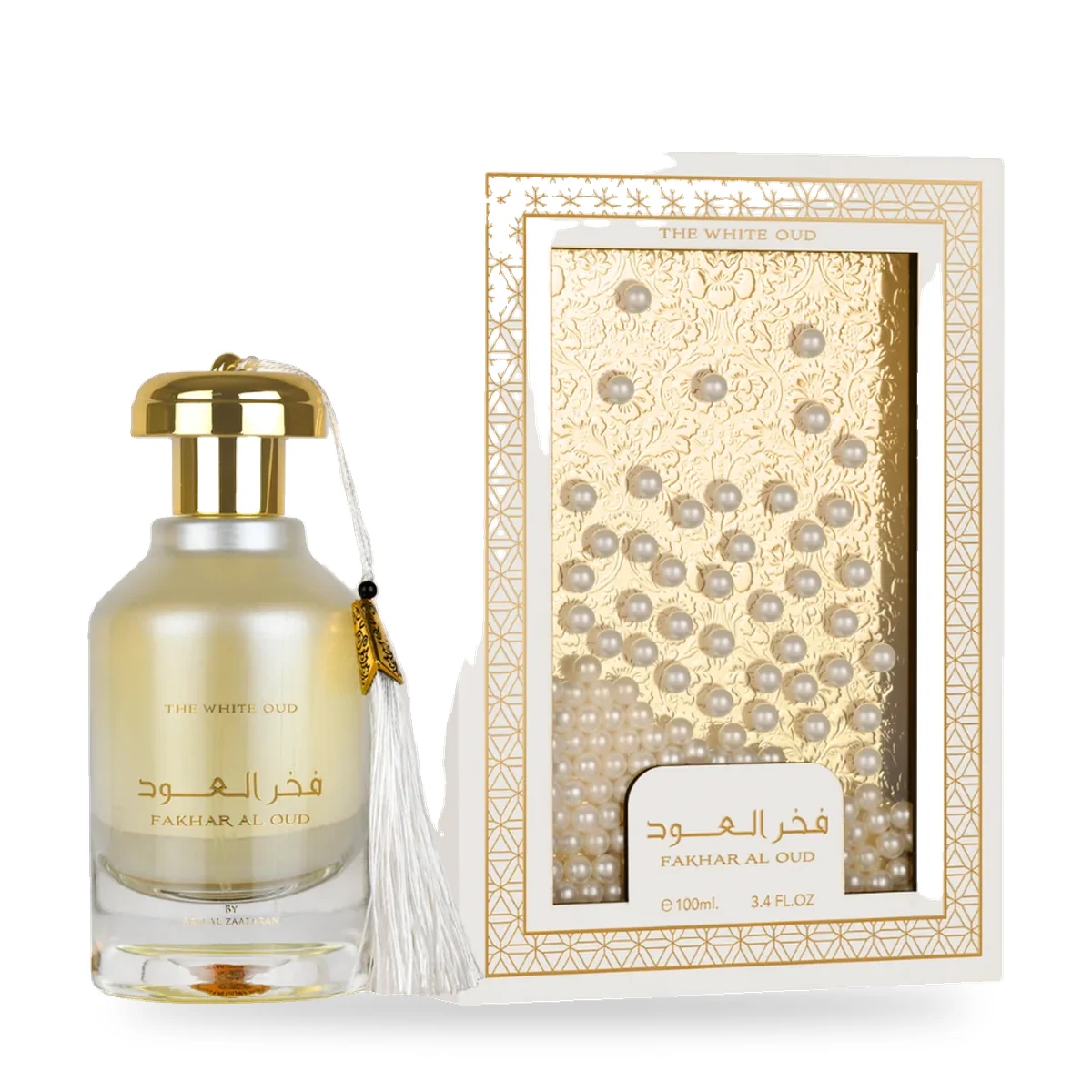 Fakhar Al Oud The White Oud d'Ard Al Zaafaran – Eau de Parfum 100 ml Fakhar Al Oud The White Oud d'Ard Al Zaafaran, flacon et coffret 100 ml