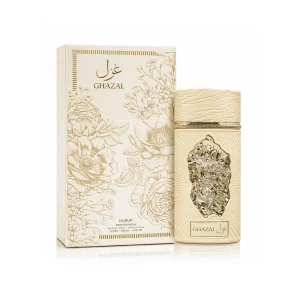 Coffret et flacon Ghazal de Nusuk, parfum disponible chez Maison HKM a Casablanca