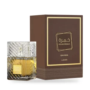 Khamrah Qahwa de Lattafa, flacon et coffret 100 ml