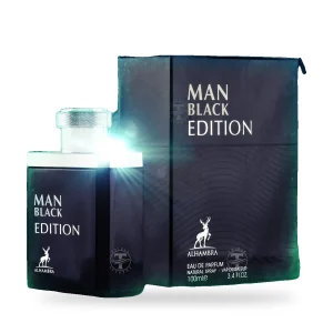 Man Black Edition de Maison Alhambra, flacon et coffret 100 ml
