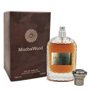 Mocha Wood de Fragrance World, flacon et coffret 100 ml