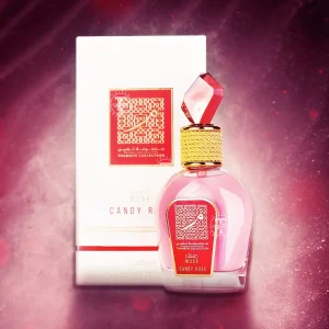 Musk Candy Rose de Lattafa, flacon et coffret
