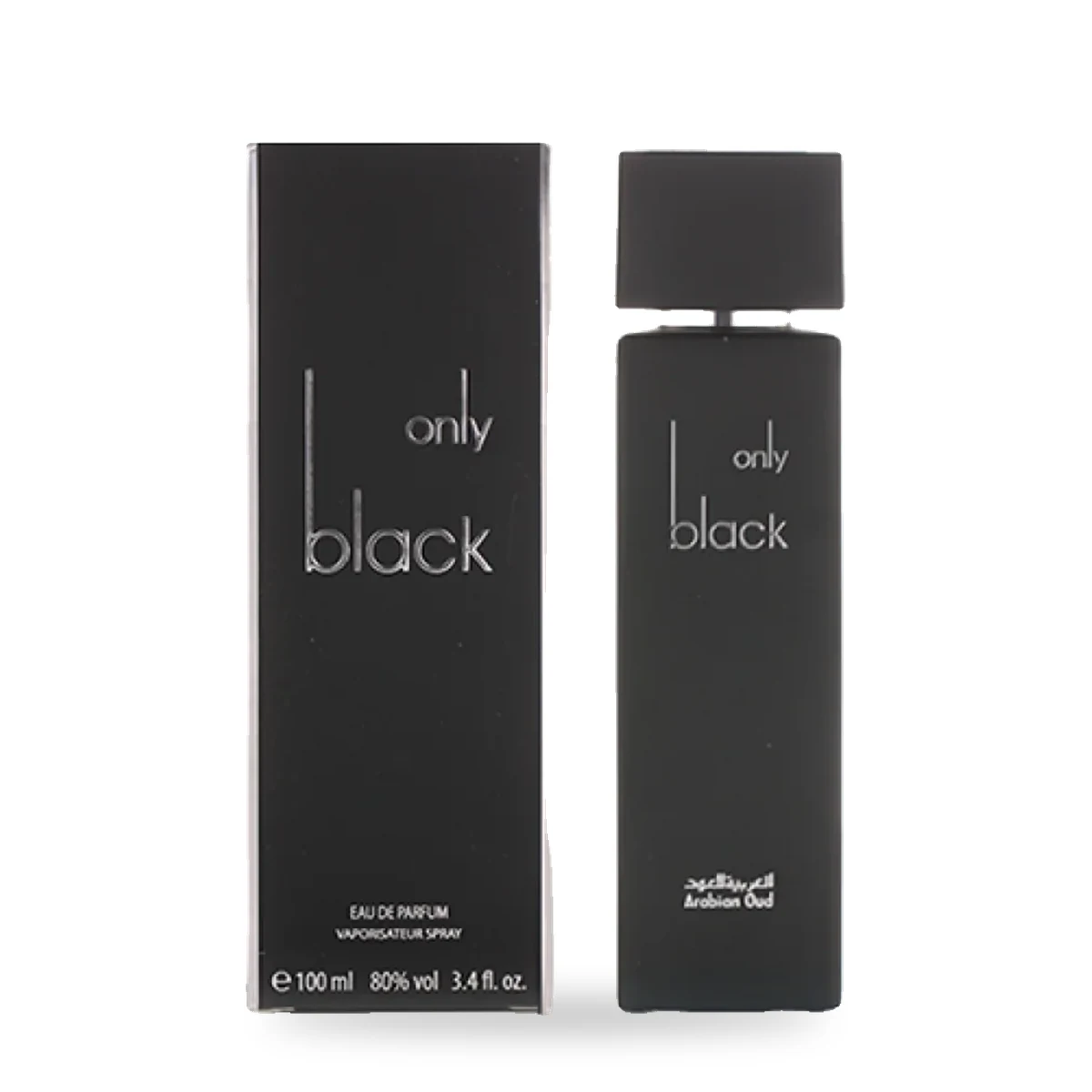 Only Black d'Arabian Oud – Eau de Parfum 100 ml Only Black d'Arabian Oud, flacon et coffret 100 ml