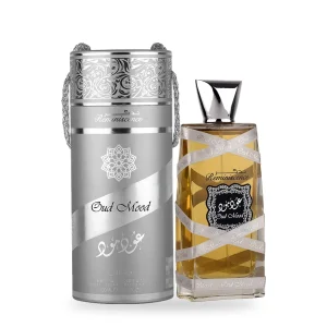 Oud Mood Reminiscence de Lattafa, flacon et coffret 100 ml