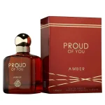 Proud of You Amber de Fragrance World, flacon et coffret 100 ml