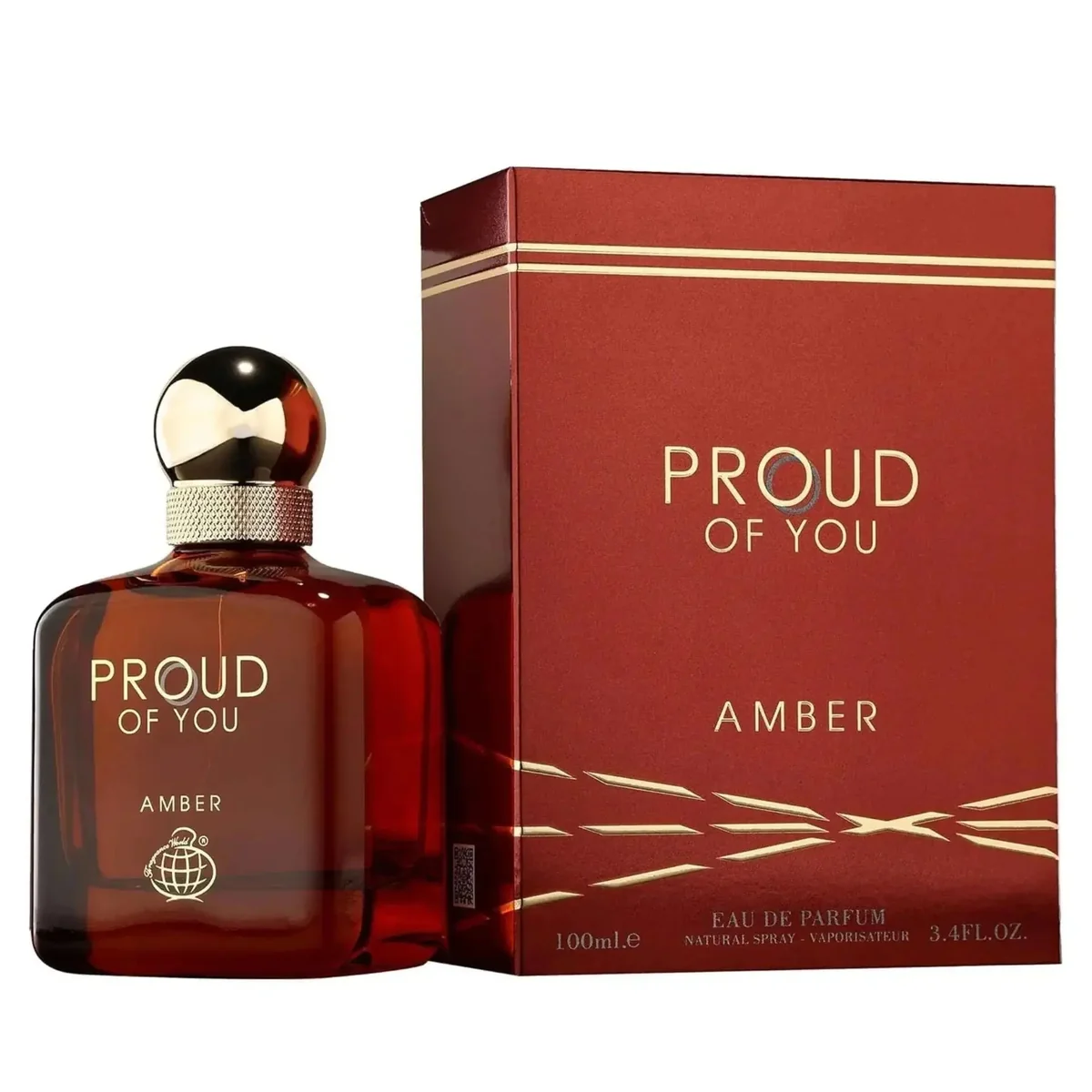 Proud of You Amber de Fragrance World Proud of You Amber de Fragrance World, flacon et coffret 100 ml