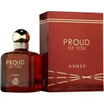 Proud of You Amber de Fragrance World, flacon et coffret