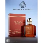 Proud of You Amber de Fragrance World, flacon et coffret