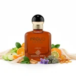 Proud of You Amber de Fragrance World, mise en scène