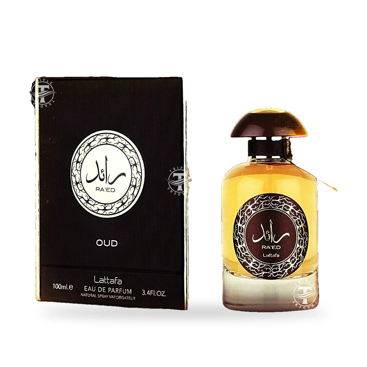 Ra'ed Oud de Lattafa – Eau de Parfum 100 ml Ra'ed Oud de Lattafa, flacon et coffret 100 ml