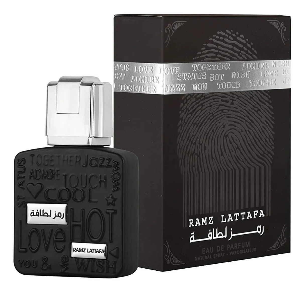 Ramz Silver de Lattafa Ramz Silver de Lattafa, flacon et coffret 100 ml