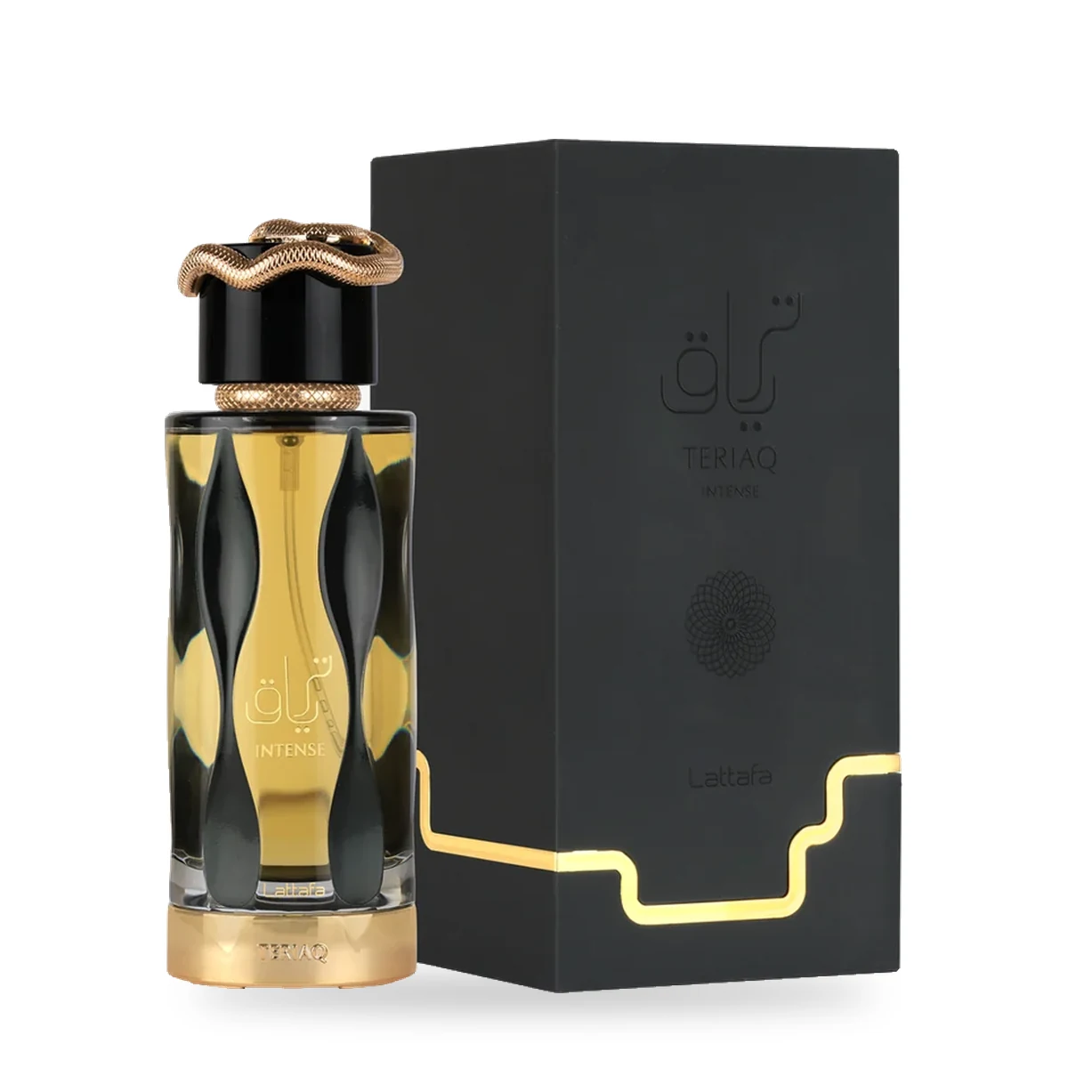 Teriaq Intense de Lattafa – Eau de Parfum 100 ml Teriaq Intense de Lattafa, flacon et coffret 100 ml