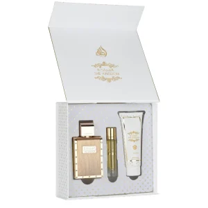 The Kingdom Gift Set de Lattafa, flacon et coffret 3pcs