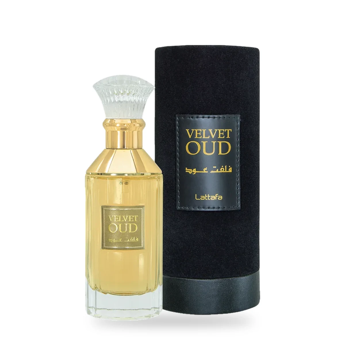 Velvet Oud de Lattafa – Eau de Parfum 100 ml Velvet Oud de Lattafa, flacon et coffret 100 ml